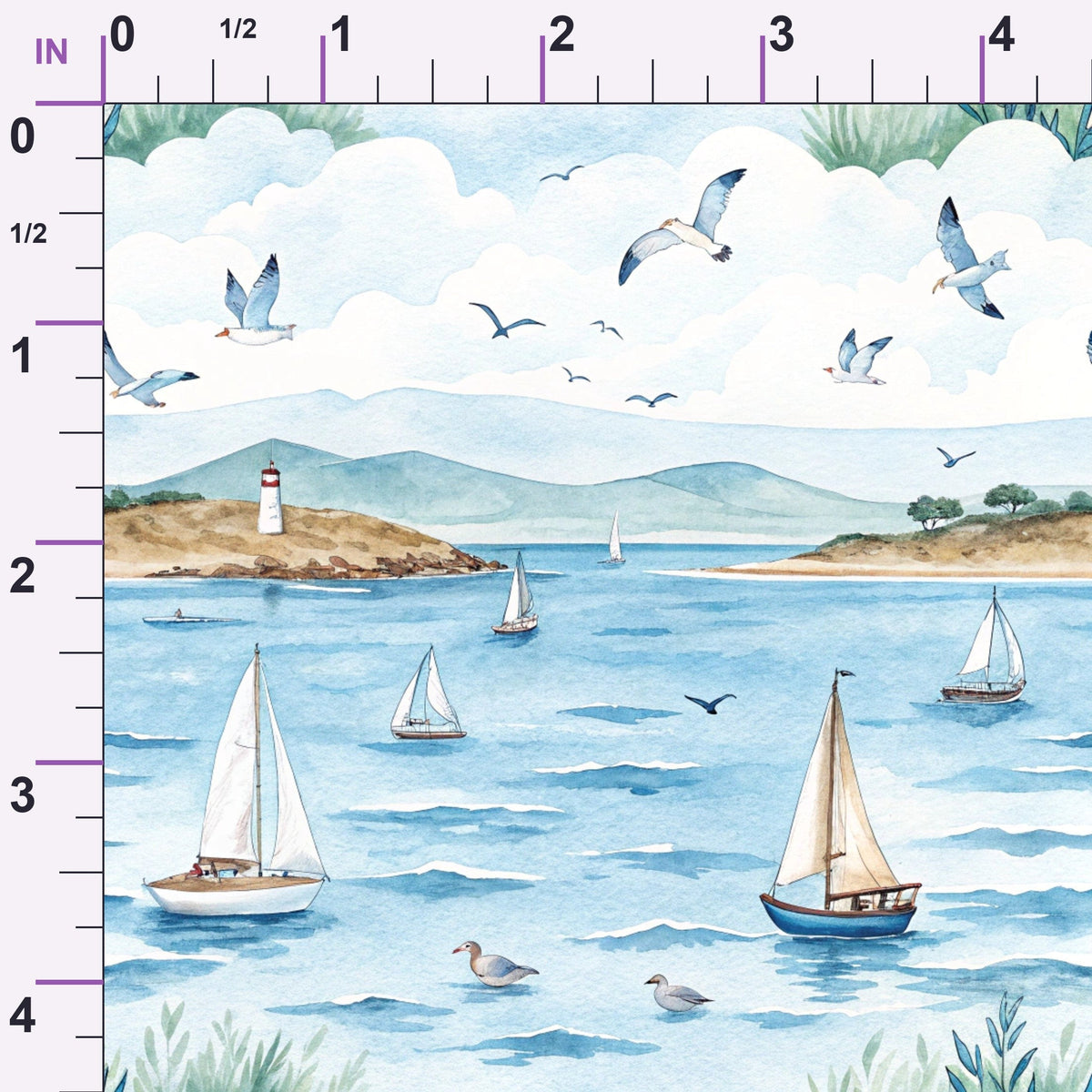 Watercolor Wanderings Pattern 18 Minky Fabric