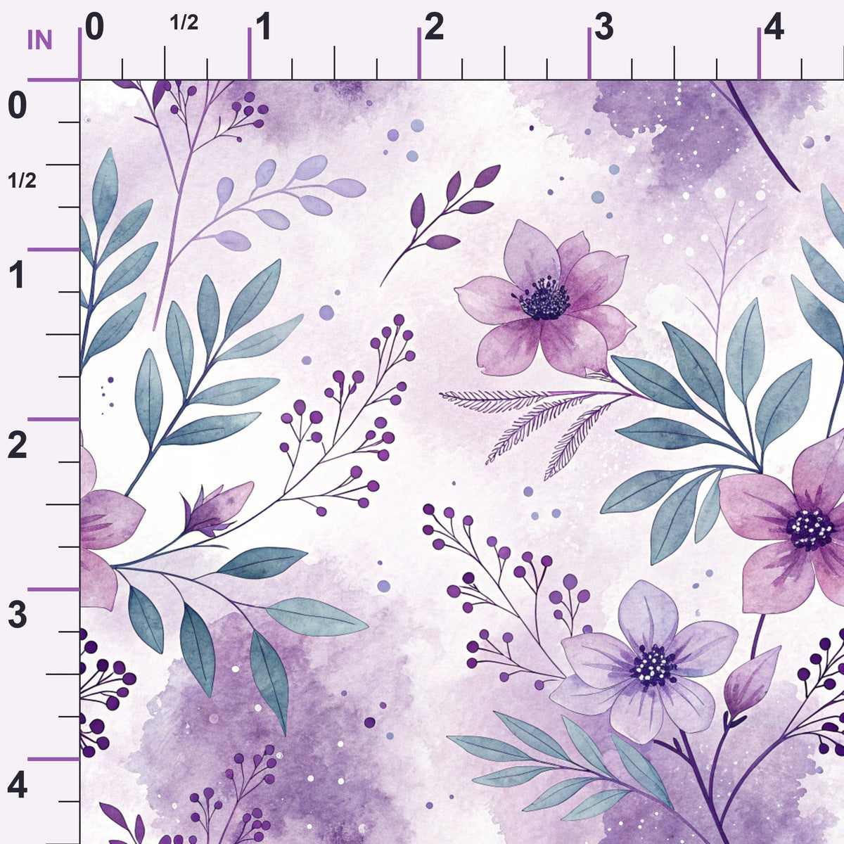 Watercolor Wanderings Pattern 2 Minky Fabric
