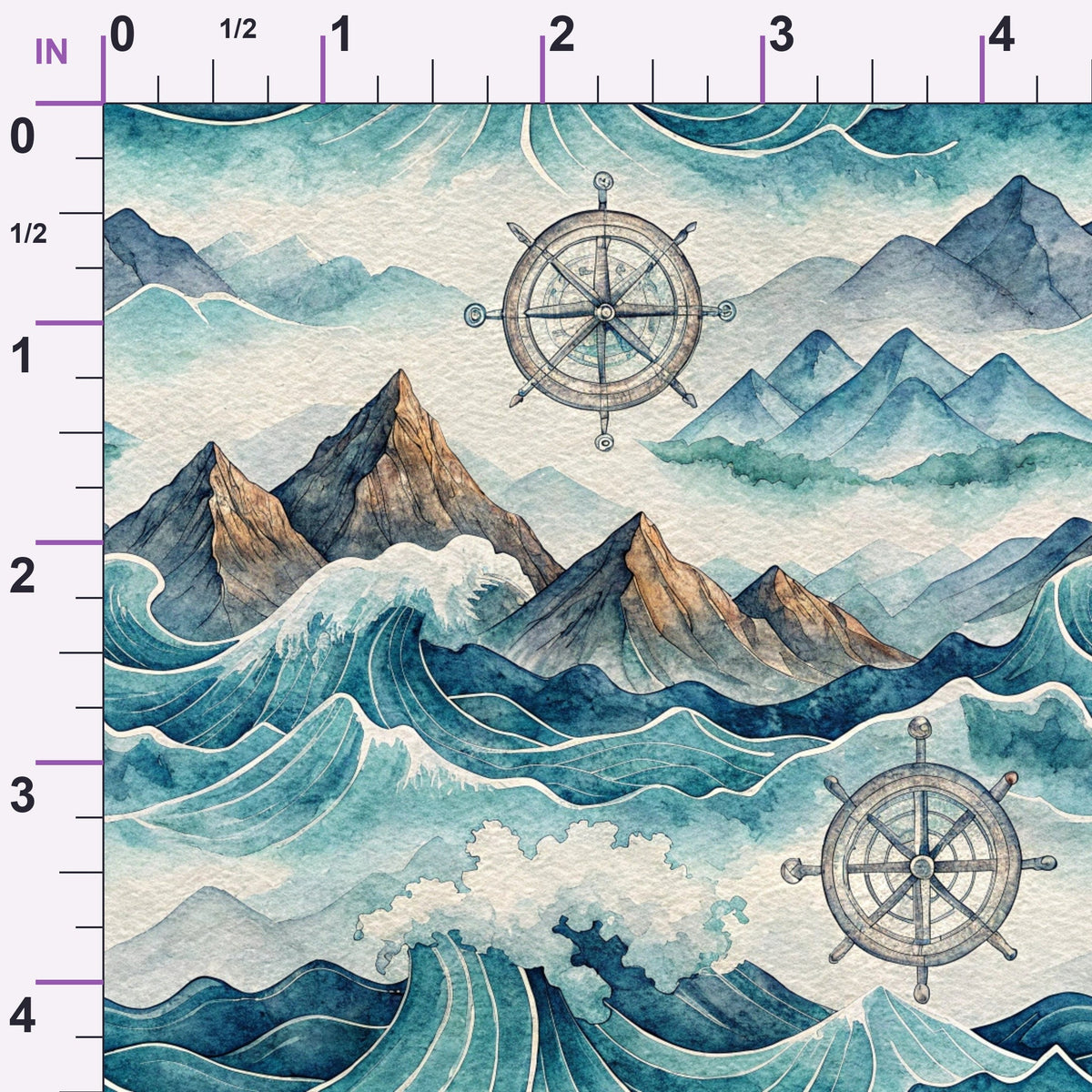 Watercolor Wanderings Pattern 22 Minky Fabric
