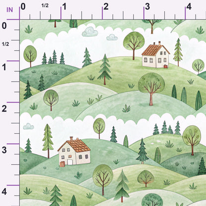Watercolor Wanderings Pattern 3 Minky Fabric