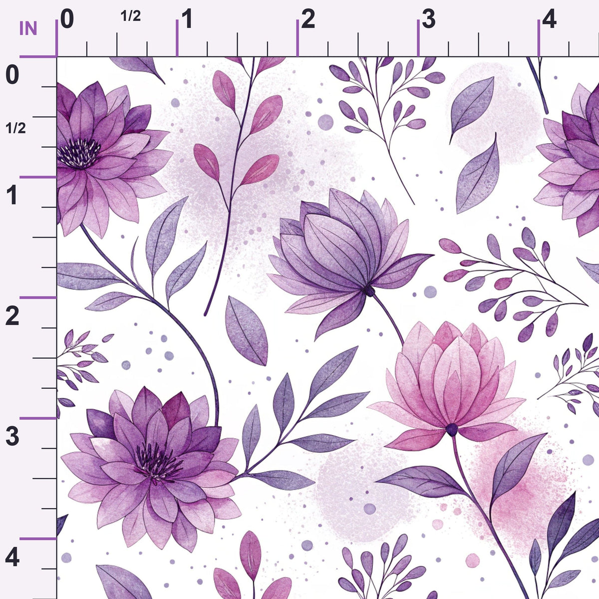 Watercolor Wanderings Pattern 4 Minky Fabric