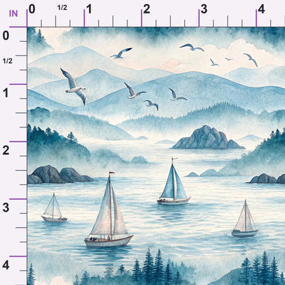 Watercolor Wanderings Pattern 5 Minky Fabric