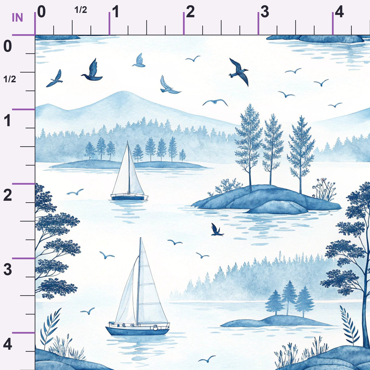 Watercolor Wanderings Pattern 8 Minky Fabric