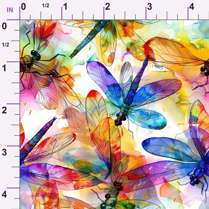 Watercolor Wings Pattern 12 Minky Fabric