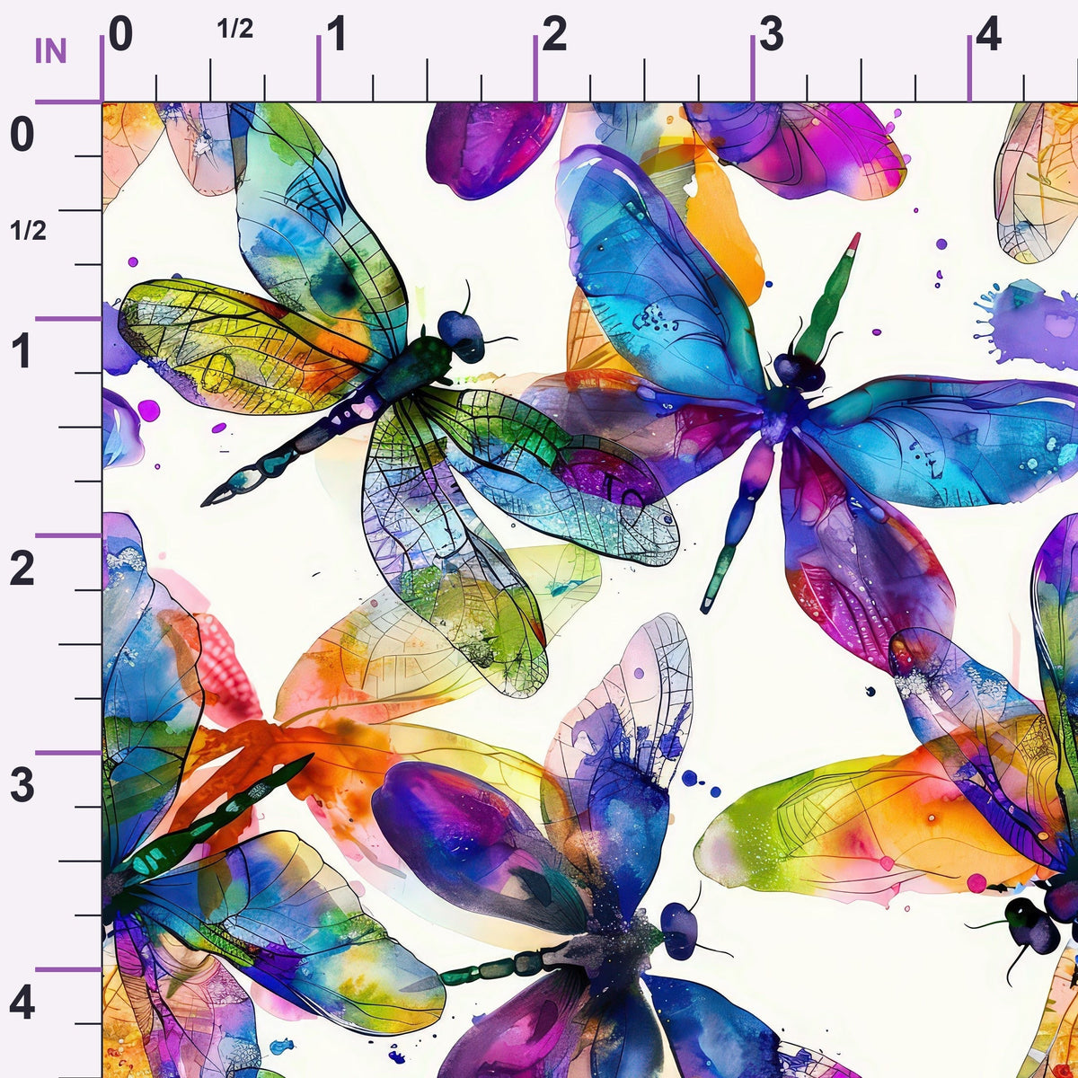 Watercolor Wings Pattern 2 Minky Fabric