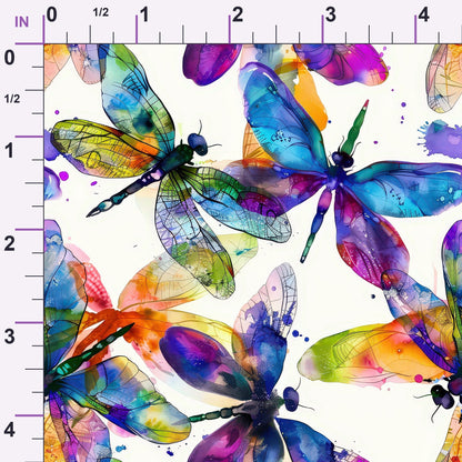 Watercolor Wings Pattern 2 Minky Fabric