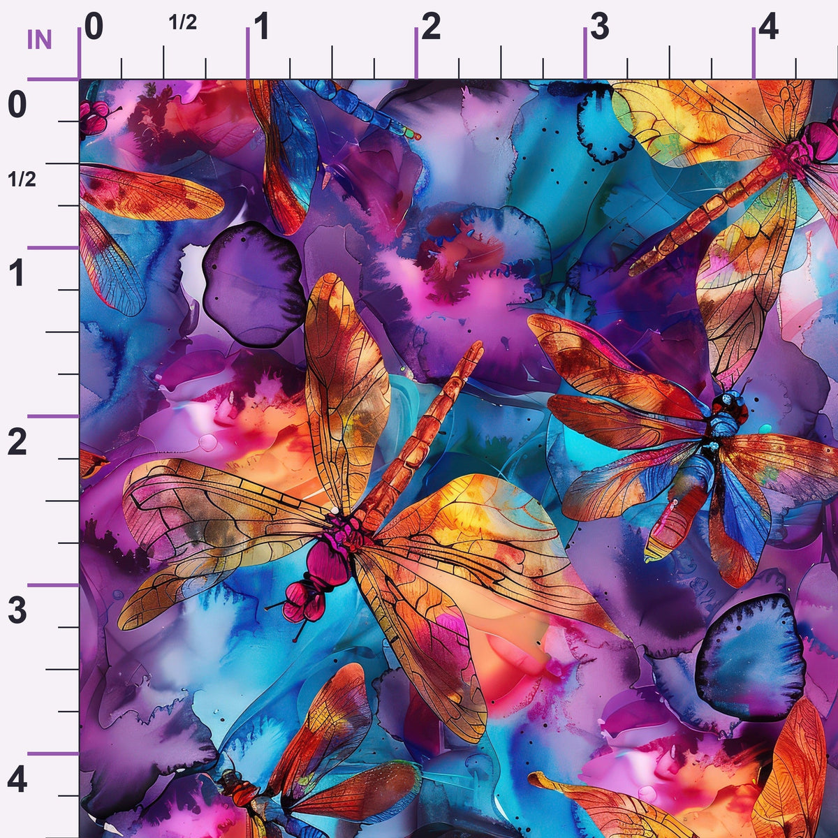Watercolor Wings Pattern 3 Minky Fabric