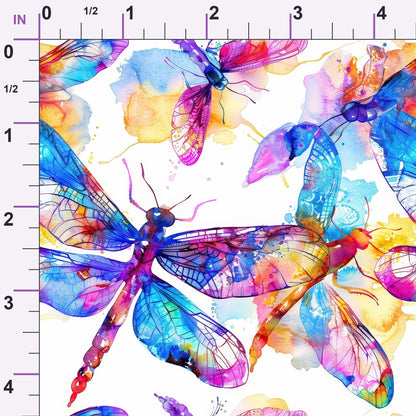 Watercolor Wings Pattern 4 Minky Fabric