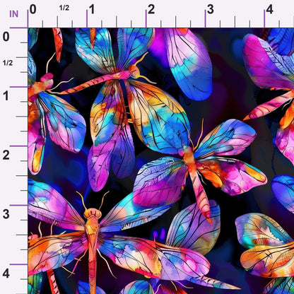 Watercolor Wings Pattern 5 Minky Fabric