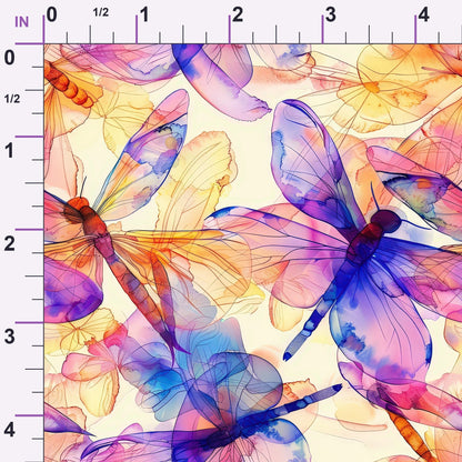 Watercolor Wings Pattern 8 Minky Fabric