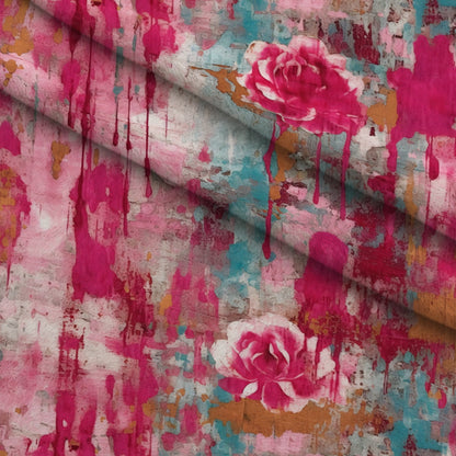 Weathered Blooms Pattern 12 Minky Fabric