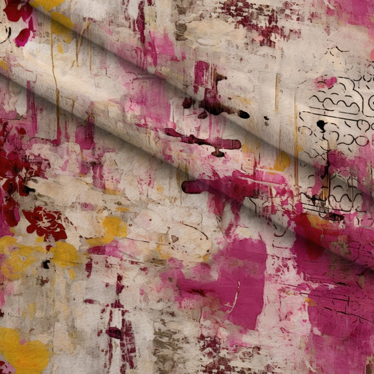 Weathered Blooms Pattern 16 Minky Fabric