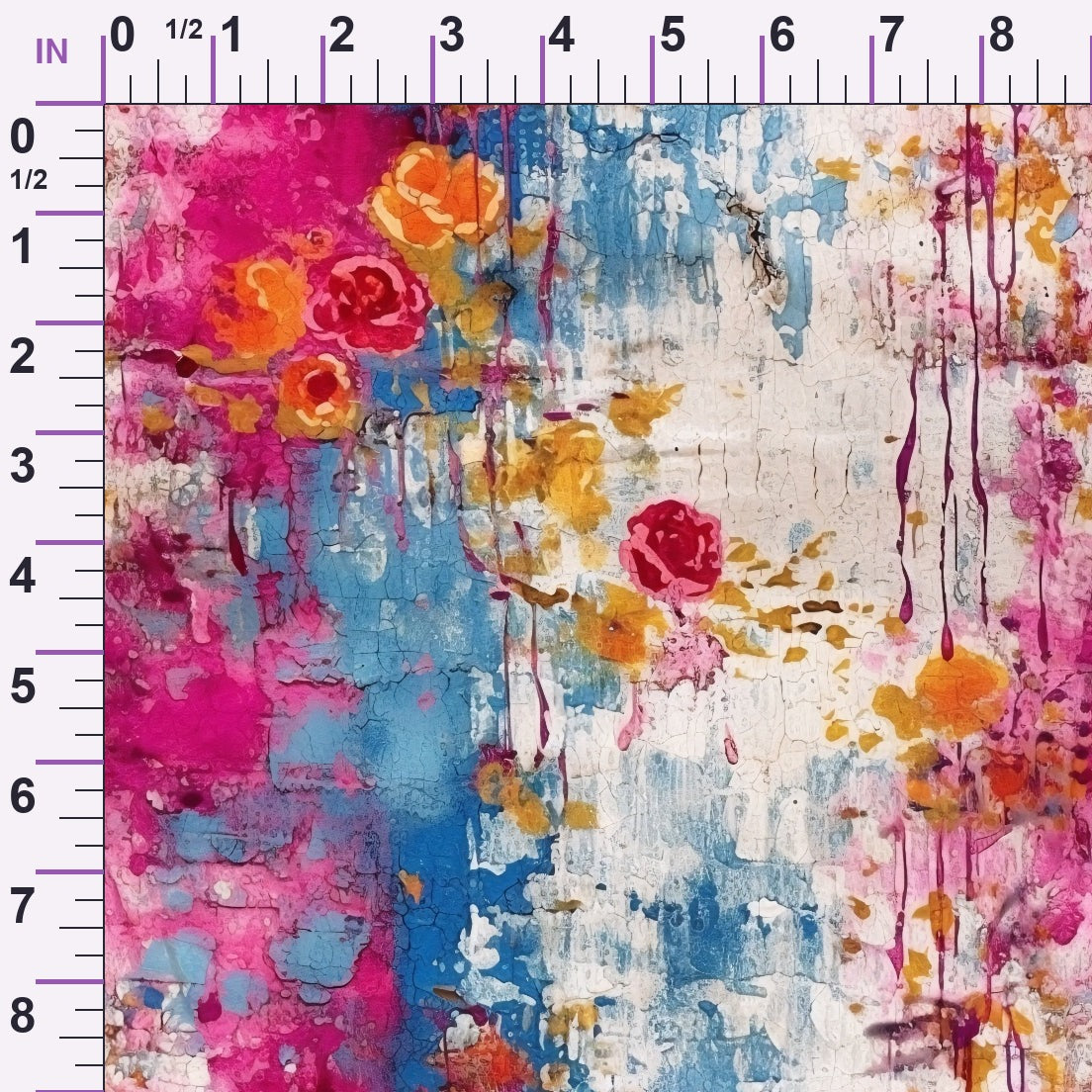 Weathered Blooms Pattern 18 Minky Fabric