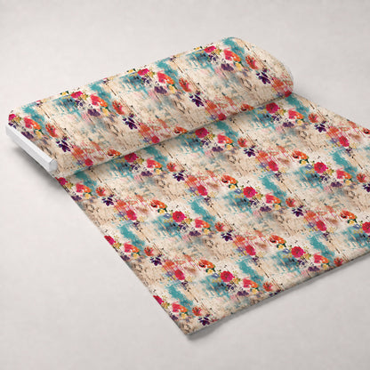 Weathered Blooms Pattern 19 Minky Fabric