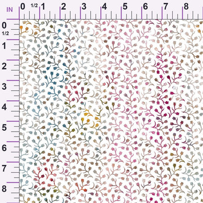 Weathered Blooms Pattern 24 Minky Fabric