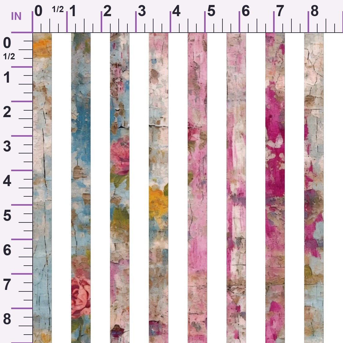 Weathered Blooms Pattern 25 Minky Fabric