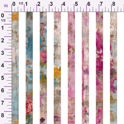 Weathered Blooms Pattern 25 Minky Fabric