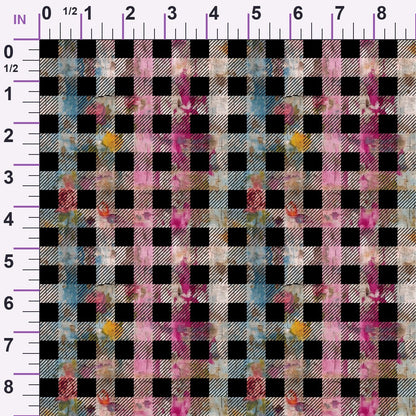 Weathered Blooms Pattern 28 Minky Fabric