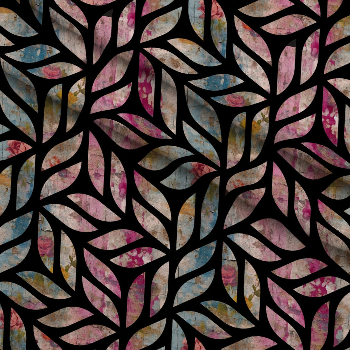 Weathered Blooms Pattern 29 Minky Fabric
