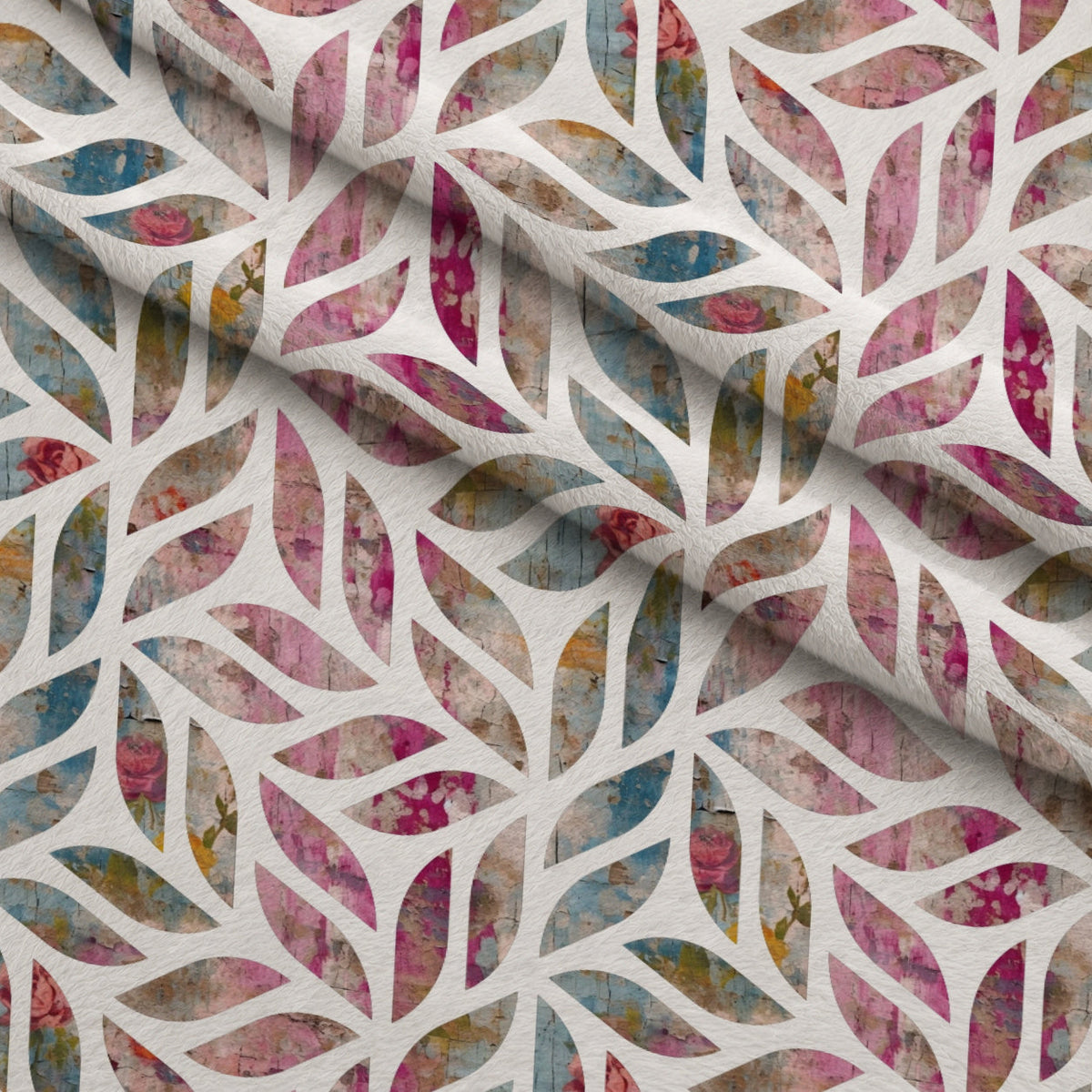 Weathered Blooms Pattern 30 Minky Fabric
