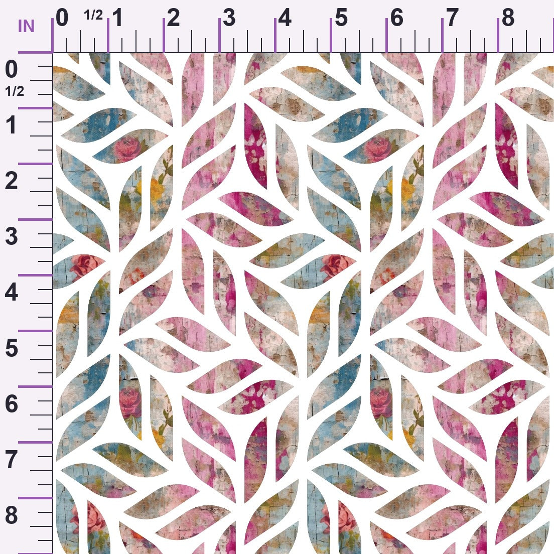 Weathered Blooms Pattern 30 Minky Fabric