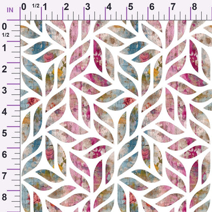 Weathered Blooms Pattern 30 Minky Fabric