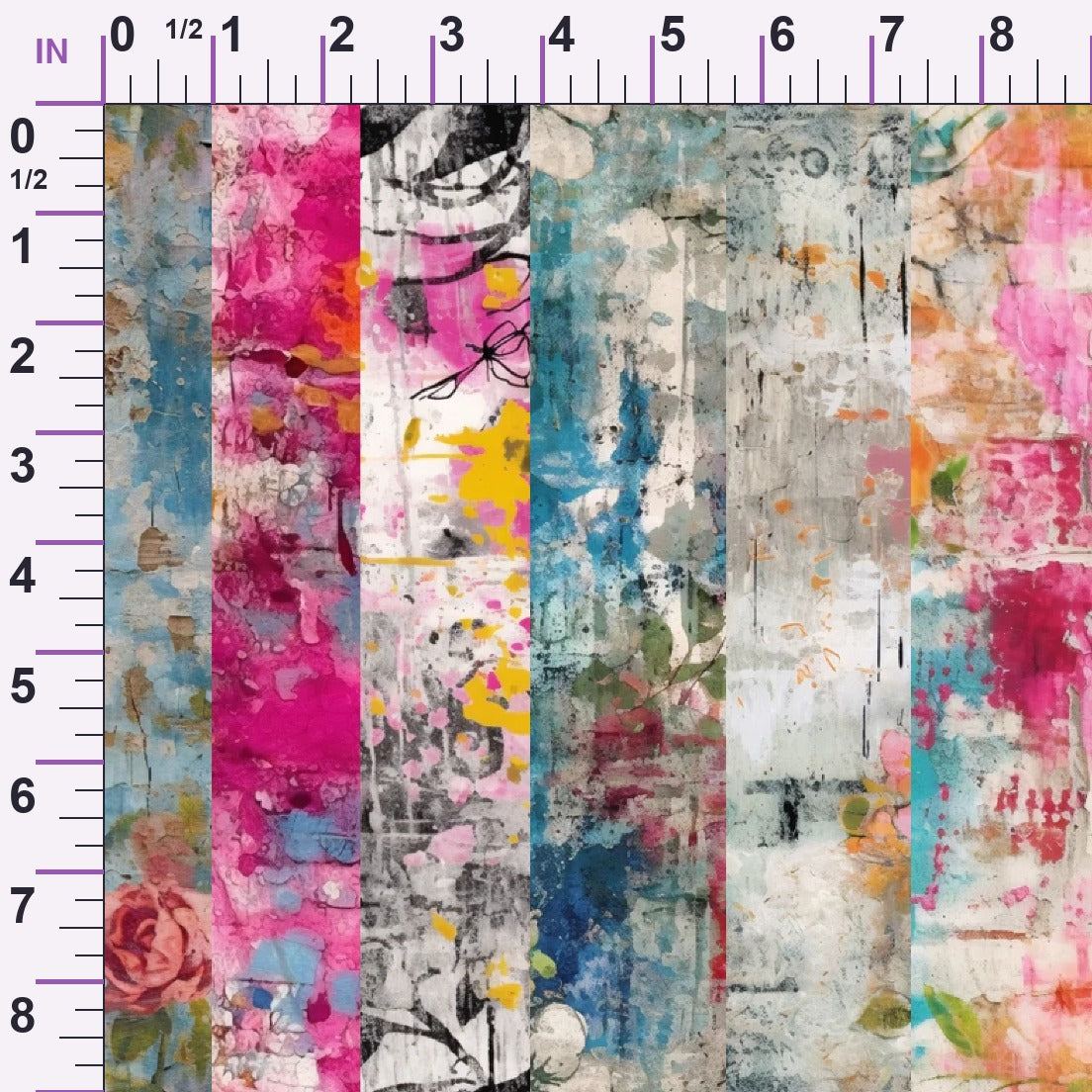Weathered Blooms Pattern 31 Minky Fabric