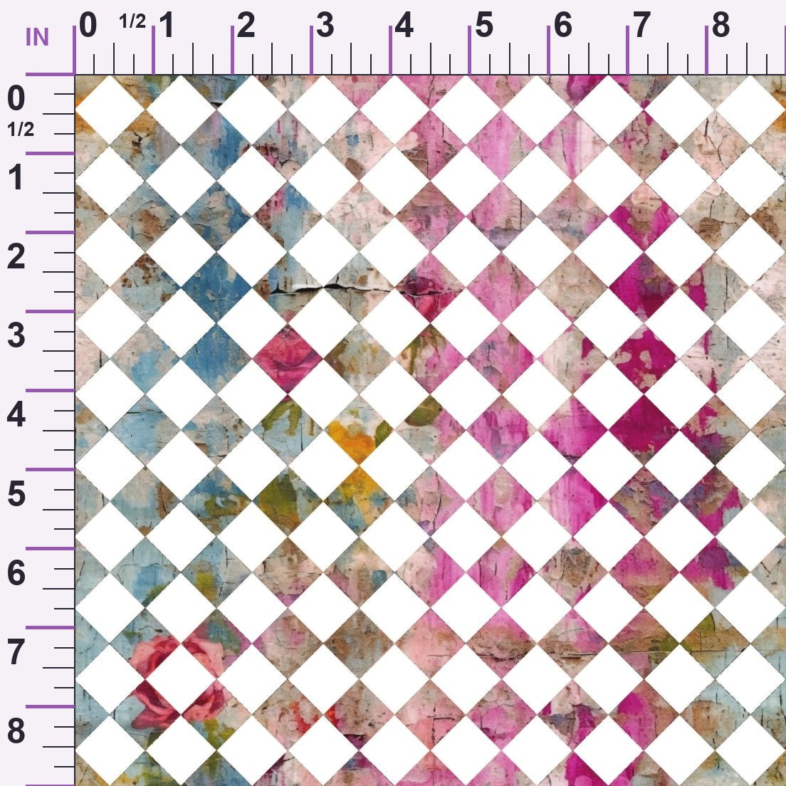 Weathered Blooms Pattern 33 Minky Fabric