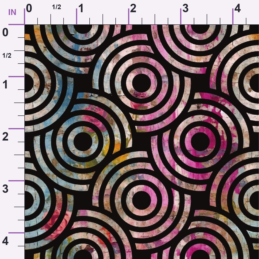 Weathered Blooms Pattern 35 Minky Fabric