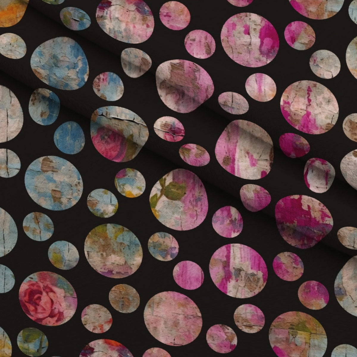 Weathered Blooms Pattern 36 Minky Fabric