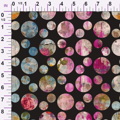 Weathered Blooms Pattern 36 Minky Fabric