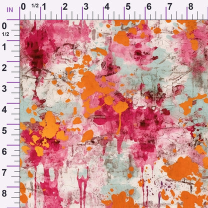 Weathered Blooms Pattern 6 Minky Fabric