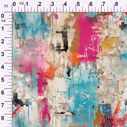 Weathered Blooms Pattern 8 Minky Fabric