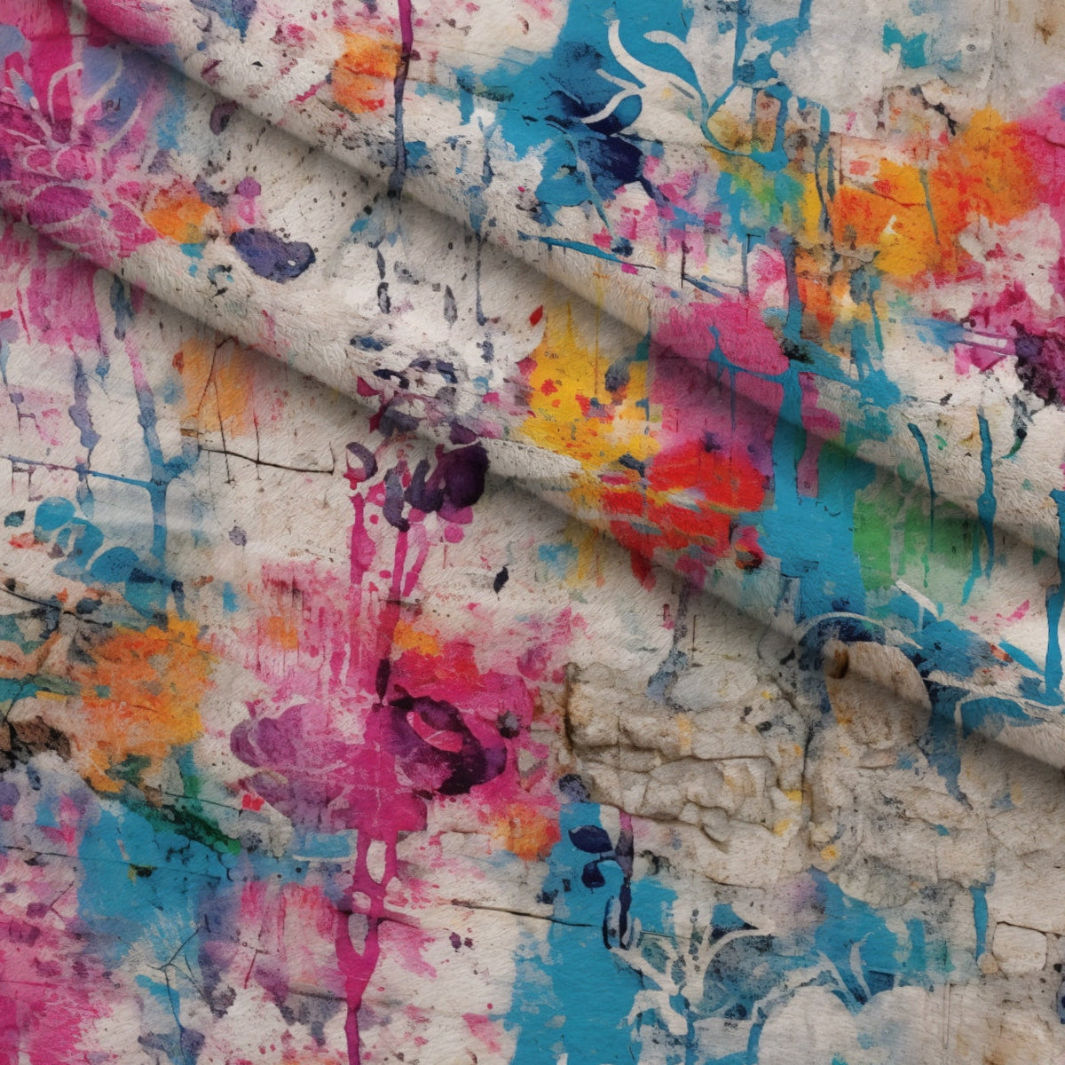 Weathered Blooms Pattern 9 Minky Fabric