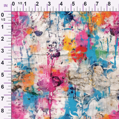 Weathered Blooms Pattern 9 Minky Fabric