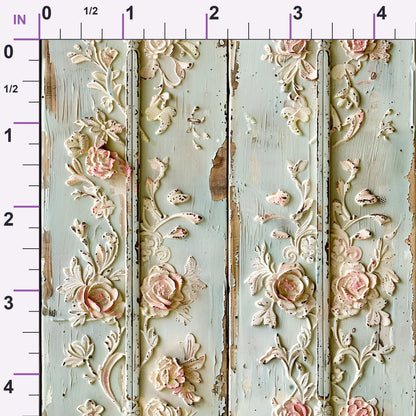 Weathered Filigree Pattern 1 Minky Fabric