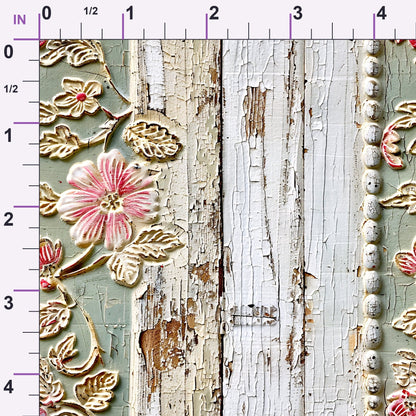 Weathered Filigree Pattern 15 Minky Fabric