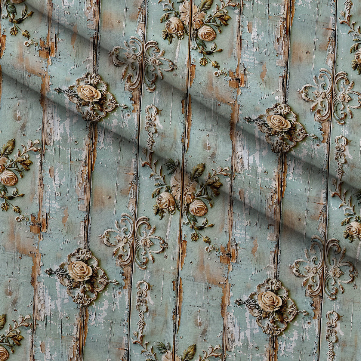 Weathered Filigree Pattern 16 Minky Fabric