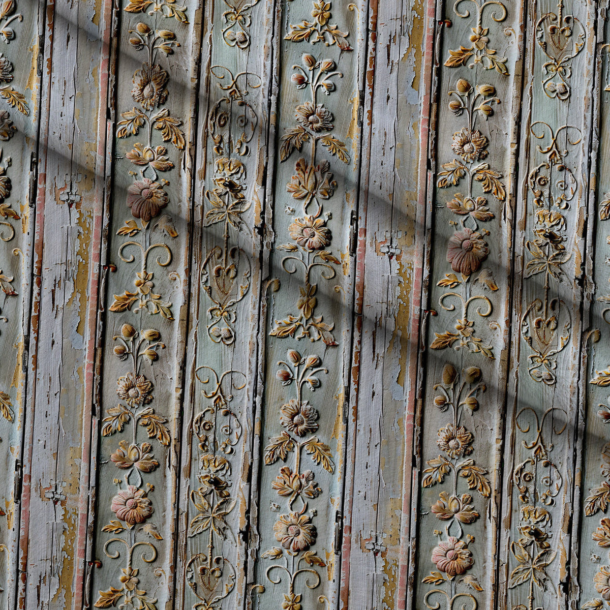 Weathered Filigree Pattern 17 Minky Fabric