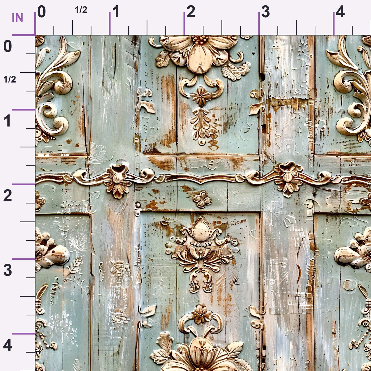 Weathered Filigree Pattern 18 Minky Fabric