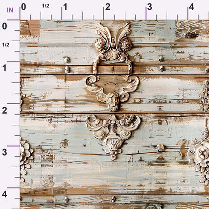 Weathered Filigree Pattern 19 Minky Fabric
