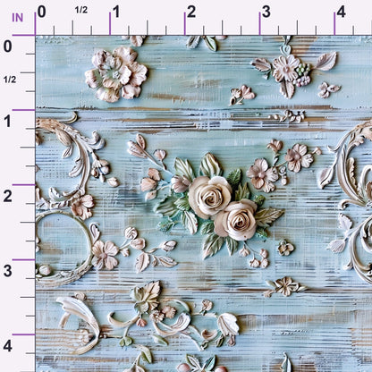 Weathered Filigree Pattern 20 Minky Fabric