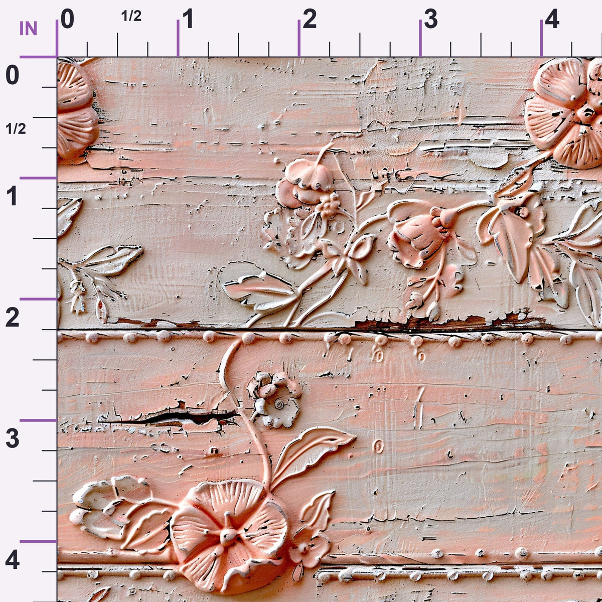 Weathered Filigree Pattern 3 Minky Fabric