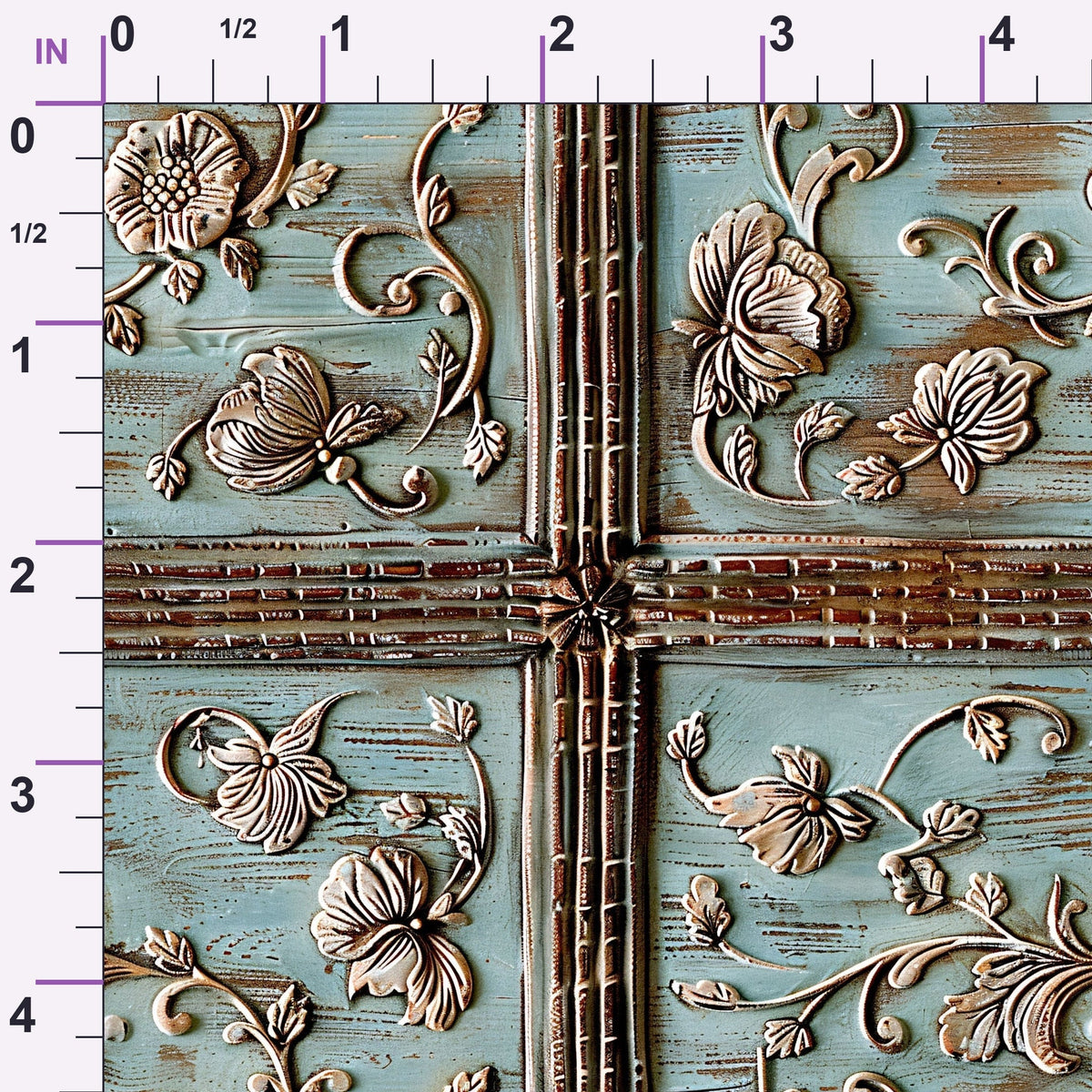 Weathered Filigree Pattern 6 Minky Fabric