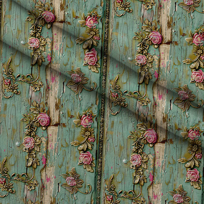 Weathered Filigree Pattern 9 Minky Fabric