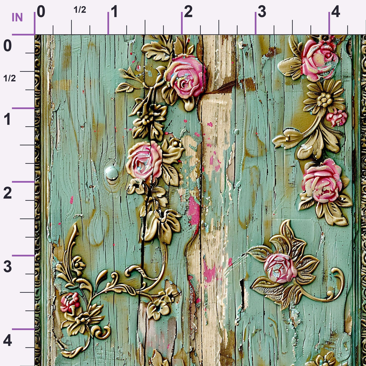 Weathered Filigree Pattern 9 Minky Fabric