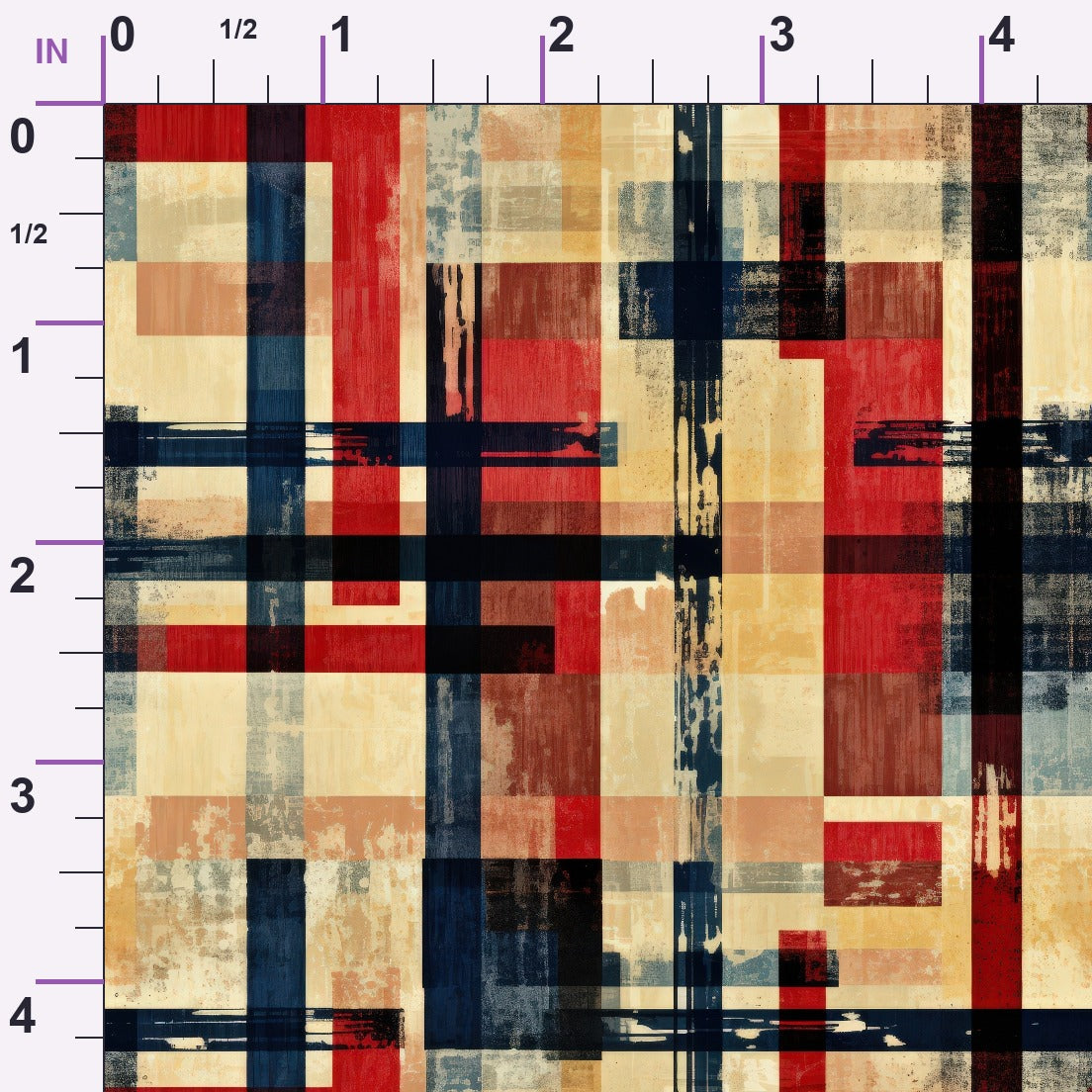 Weathered Tartan Pattern 1 Minky Fabric