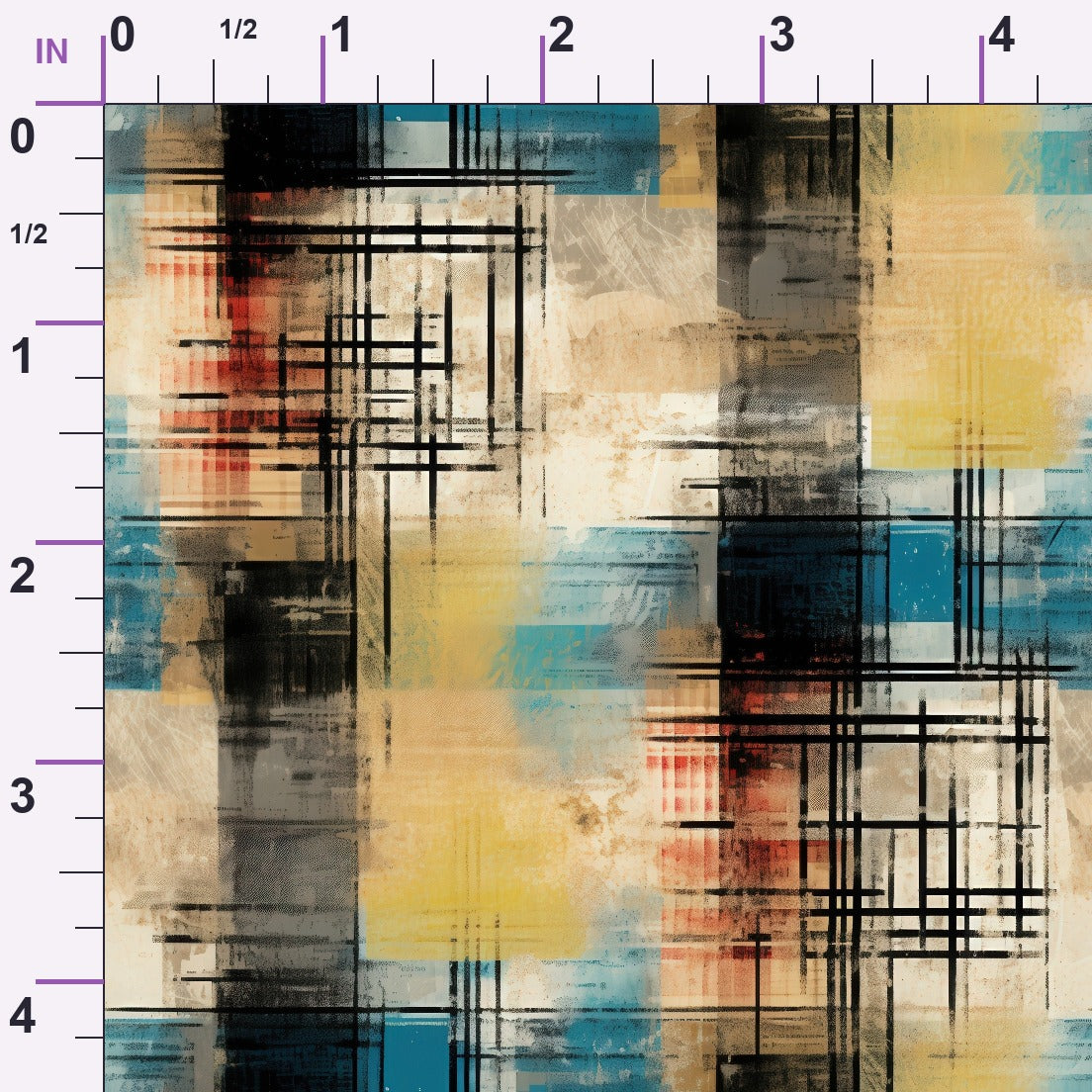 Weathered Tartan Pattern 10 Minky Fabric