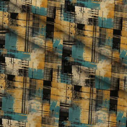 Weathered Tartan Pattern 12 Minky Fabric