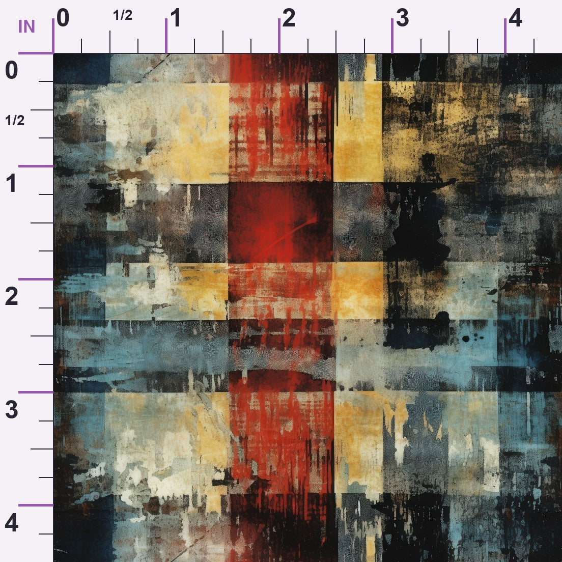 Weathered Tartan Pattern 3 Minky Fabric